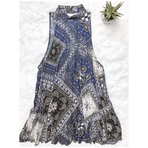 {SOLD} FREE PEOPLE Printed Beau Dress Scarf Print - Picture 3 of 9